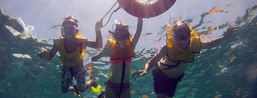 No previous experience swimming