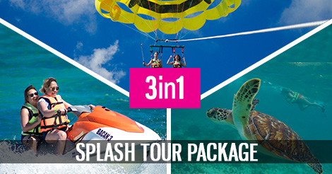 Cancun Package Tour: Snorkeling, Parasailing, Jet Ski with transportation