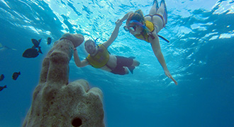 Underwater museum in Cancun