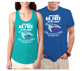 T-shirt As Free As The Ocean Cancun Souvenir Design