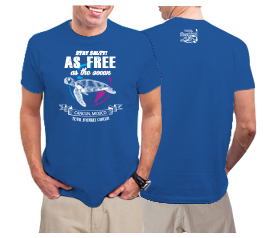 T-shirt As Free As The Ocean Cancun Souvenir Design