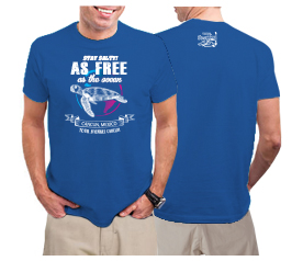 Camiseta As Free As The Ocean Cancun Souvenir Design